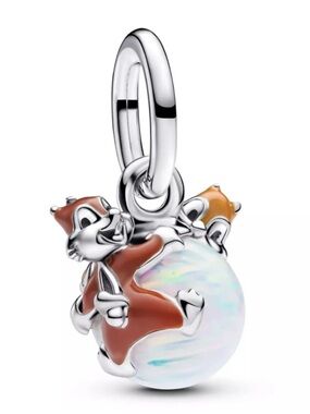 NWOT Disney Chip 'n Dale Ornament Dangle Charm Sterling Silver 925